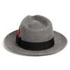Crushable Grey Melange 100% Australian Wool Fedora Hat - Chicano Spot