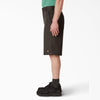 Dickies Dark Brown Twill Work Shorts Loose Fit 13β inseam - Chicano Spot