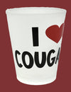 "I Love Cougars" Frosted Funny Shot Glass 2 oz - Chicano Spot