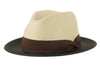 Epoch Poly Braid Two Tone Fedora - Tan/Black - Chicano Spot