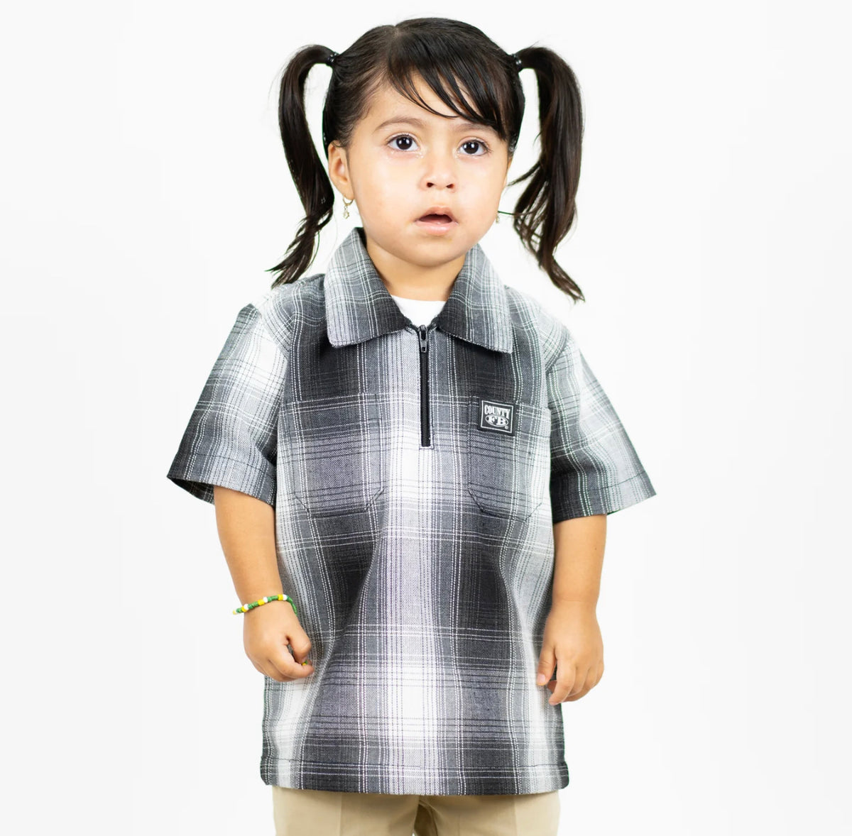 FB County Kids Checker Half Zips | Chicano Spot