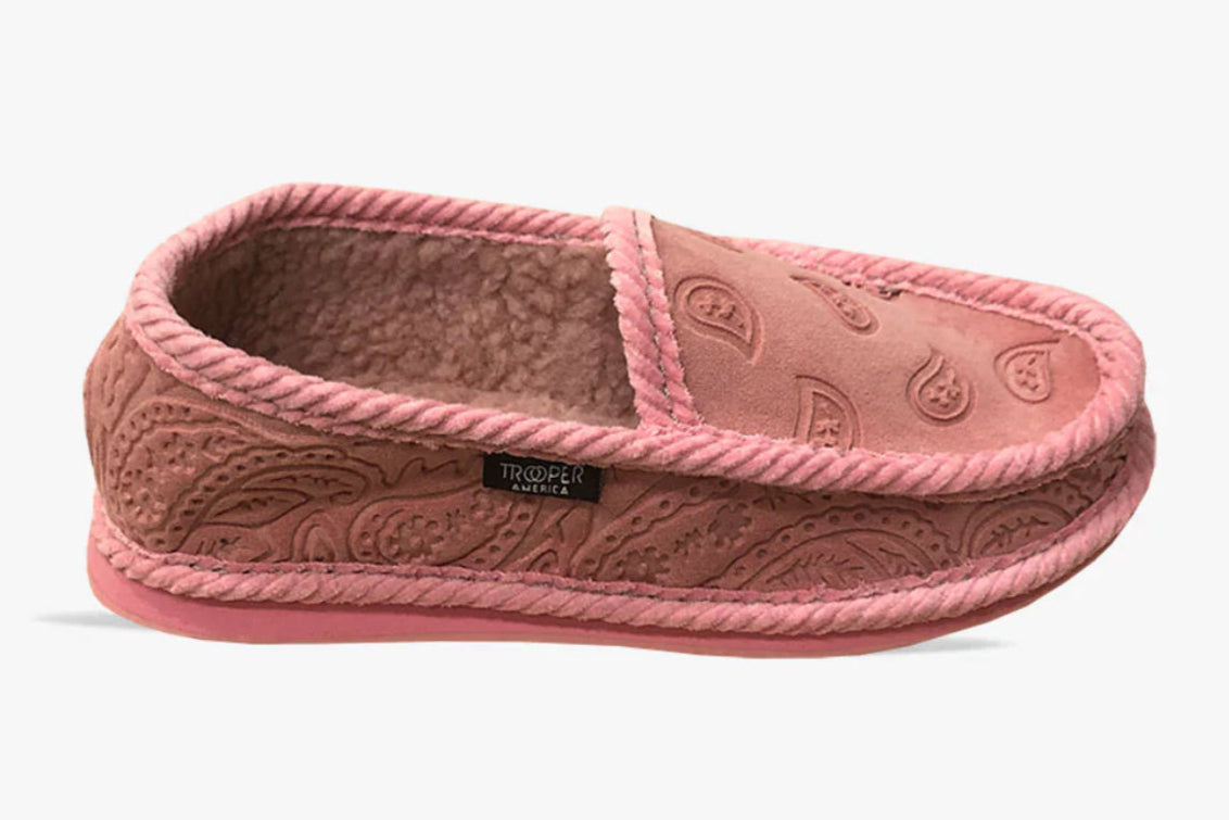 Trooper Newbuck Fur Bandana Slippers