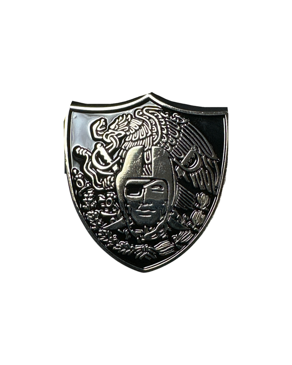 Raiders Shield Mexico Pin | Chicano Spot