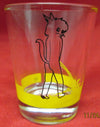 Funny Shot Glass "Peeing Cat " 2 oz - Chicano Spot