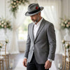 Crushable Grey Melange 100% Australian Wool Fedora Hat - Chicano Spot