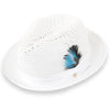 Castor Crushable Straw Hat Fedora in White - Chicano Spot