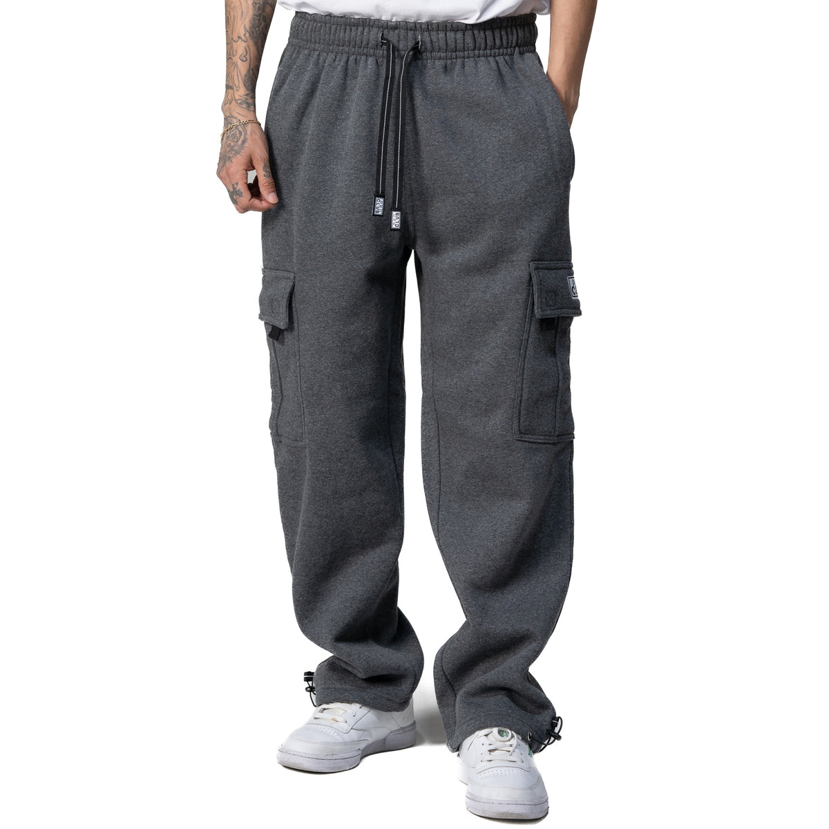【Fancy club】cargo logo bermuda pants Cargo Lettering Bermuda Pants (Black) F25QD889 - FANCY CLUB