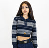 FB County Long Sleeve Charlie Brown Crop Tops - Chicano Spot