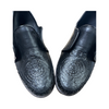 Black Leather Aztec Men’s shoes - Chicano Spot