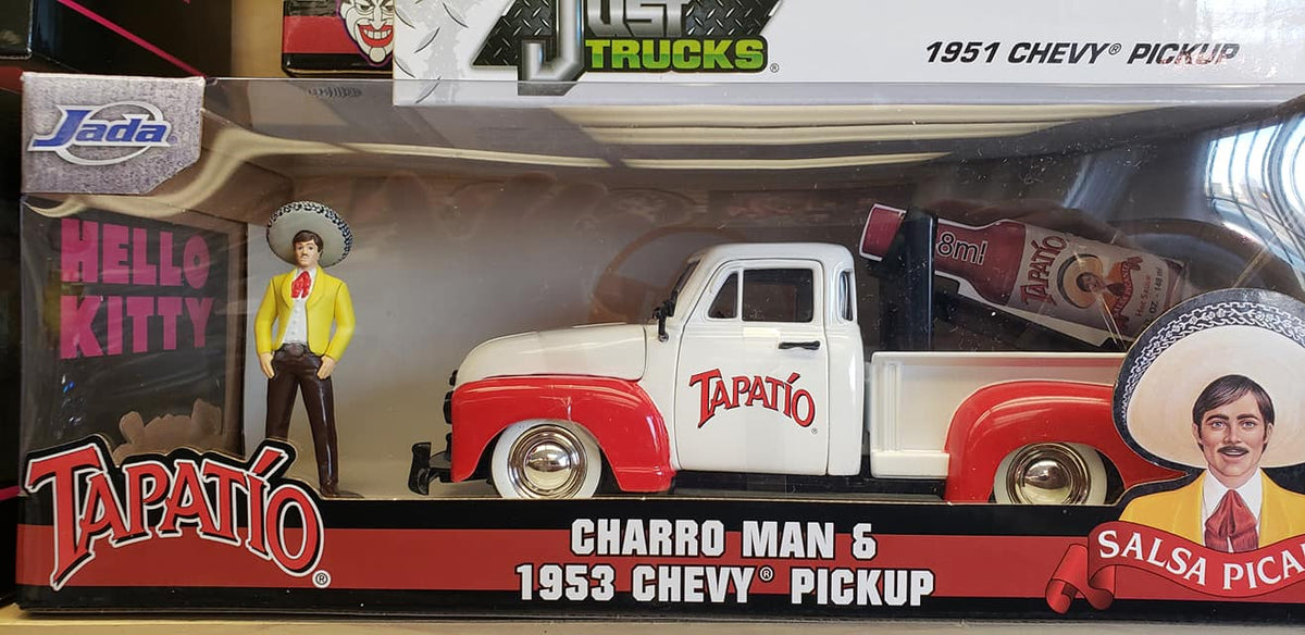 JADA Tapatío Charro Man Chevrolet C-10 Tapatio Day Of The Dead 1985 Chevy C10 w/Charro Man Figure