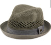 Epoch Straw Fedora Hat with Fabric Band