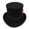 Black Wool Felt Victorian Top hat - Chicano Spot