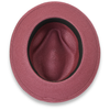 Tapa Crushable Straw Hat Fedora in Burgundy - Chicano Spot
