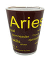 "Aries" Zodiac Shot Glass 2 Oz Best Seller - Chicano Spot
