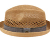 Epoch Straw Fedora Hat with Fabric Band