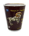 "Aries" Zodiac Shot Glass 2 Oz Best Seller - Chicano Spot