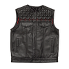 EKG Men's Leather Motorcycle Vest (Limited Edition)