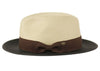 Epoch Poly Braid Two Tone Fedora - Tan/Black