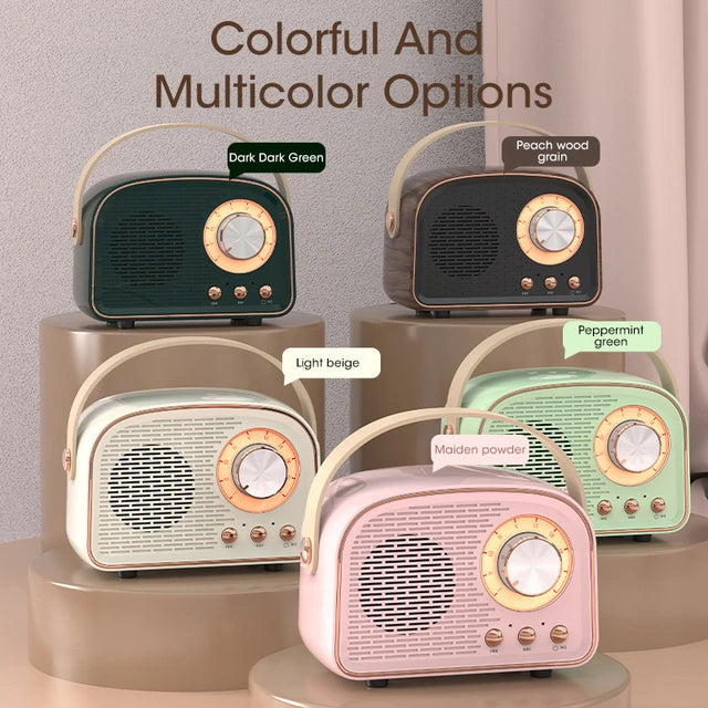Mini retro bluetooth 2024 speaker