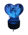 3D Lamp Clowns In Love - Chicano Spot