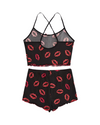 2 Piece Red Lips Ribbed PJ set - Chicano Spot