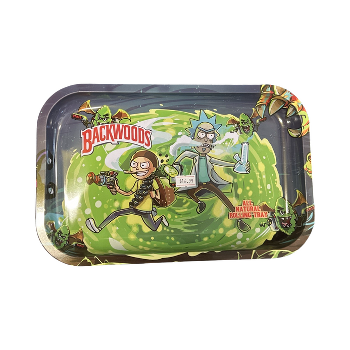 Rick and morty His and her rolling tray deals set