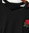 ROSE patch crop top - Chicano Spot