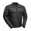 Savage Skulls Men's Motorcycle Leather Jacket