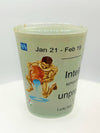 "Aquarius" Zodiac Shot Glass 2 Oz Best Seller - Chicano Spot