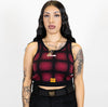 FB County Flannel Tank Tops