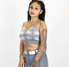 FB County Flannel Halter Tops - Chicano Spot