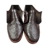 Dark Brown Leather Aztec Men’s shoes - Chicano Spot