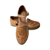 Stamp Leather Honey Brown Women Sandals - Chicano Spot
