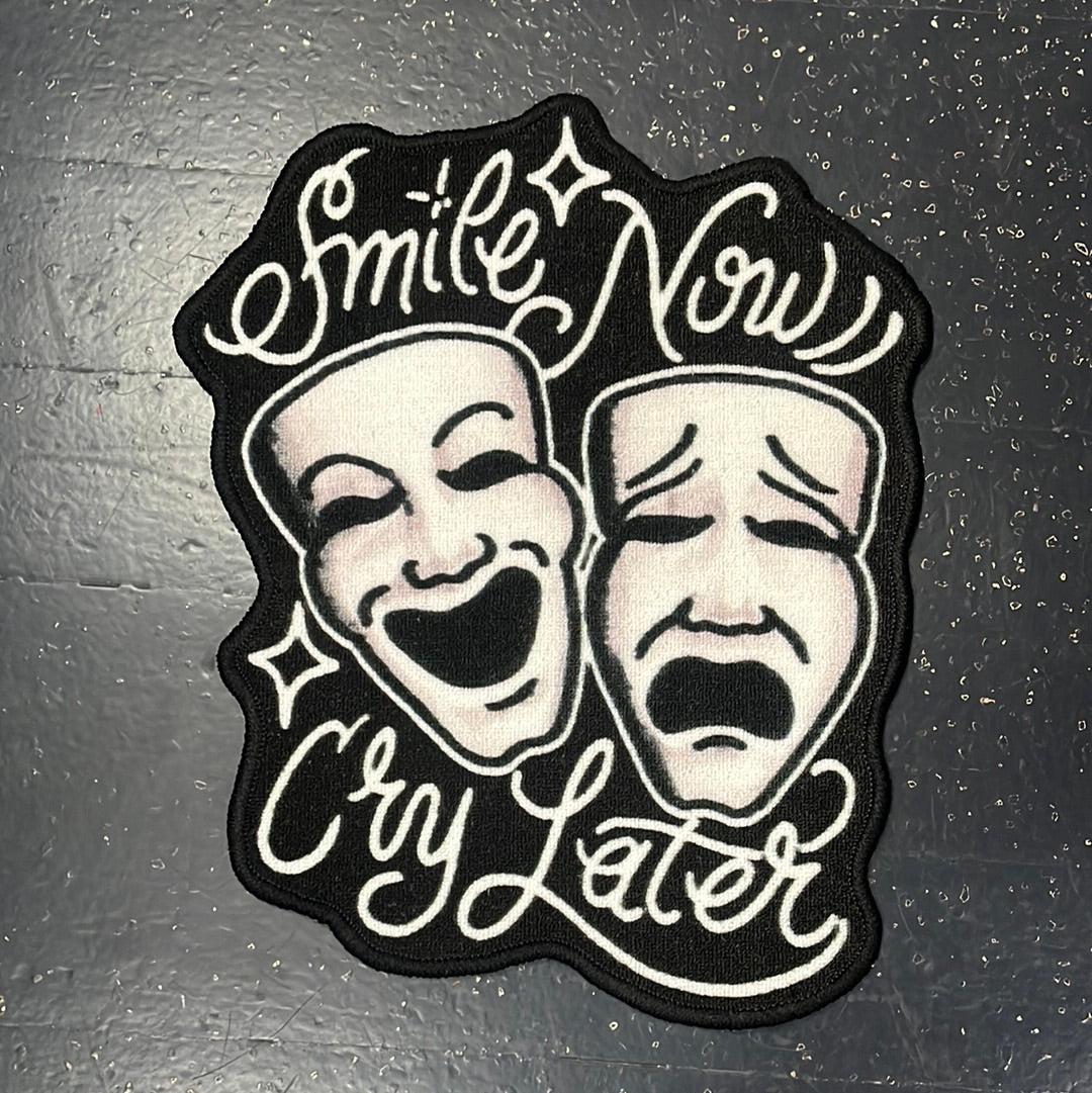 Smile now cry later by @_snagal95 For all bookings dm, email or phone the  shop ☎️ #tattoo #classic #cry #later #smile #freehand #