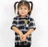 FB County Kids Short Sleeve Flannel Shirts - Chicano Spot