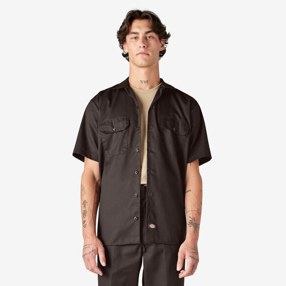 Dickies Short Sleeve Button Up Work Shirt | Chicano Spot