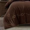 Rustic Brown Cowhide Comforter Set