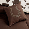 Rustic Brown Cowhide Comforter Set