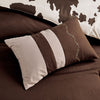 Rustic Brown Cowhide Comforter Set