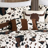 Rustic Cowhide Lodge Comforter Set