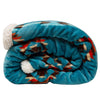 Turquoise Southwest Sherpa Throw