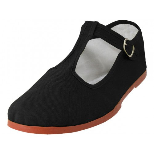 Mary Jane Shoes All Black with T-Strap 10